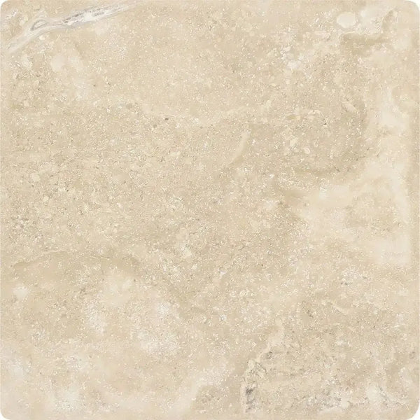 Beige travertine tile from Durango Paredon Mexican collection 6X6 tumbled finish