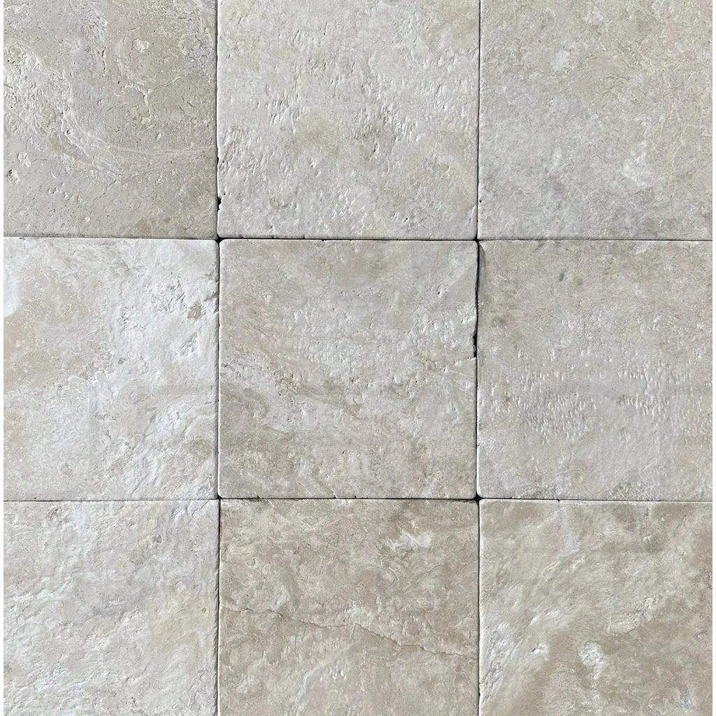 Square Durango (Santa Fe) 12X12 Tumbled Travertine Tiles for $4.99 per Sq.Ft