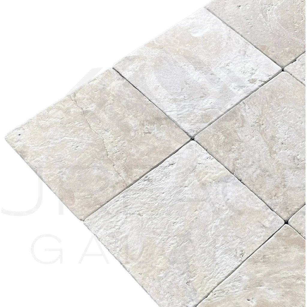 Tumbled travertine tile Durango Santa Fe 12X12 for flooring 100 sq.ft. at $4.99/sq.ft