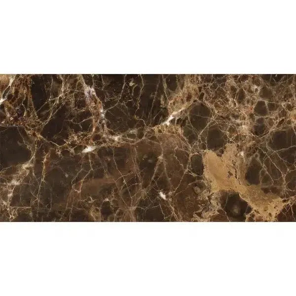 Brown marble slab of Emperador Dark Marble 12X24 Polished for upscale interiors