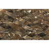 Brown Marble Diamond Mosaic Tile from Emperador Dark Marble 1X2 Collection