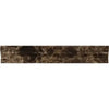 Brown marble border tile from Emperador Dark Marble 2X12 Crown molding liner polished