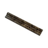 Dark marble decorative molding, Emperador Dark Marble 2X12 OG-1 polished chair rail trim