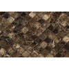 Brown marble mosaic tile from Emperador Dark Marble 5/8X5/8 Mosaic Polished