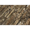 Brown marble mosaic tile pattern of Emperador Dark Marble Bamboo Sticks Polished