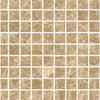 Brown marble mosaic tile in Emperador Light 1X1 Mosaic Marble Polished design