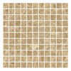 Square mosaic tile sheet of Emperador Light 1X1 Mosaic Marble Polished