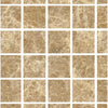 Brown marble mosaic tiles from Emperador Light 2X2 Mosaic Marble Polished collection