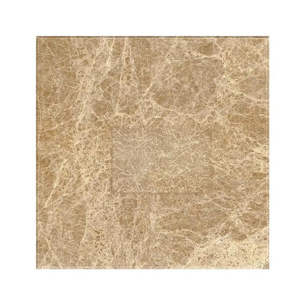 Square Emperador Light Marble 12X12 Polished tile showcasing elegant surface finish