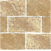 Rectangular brown marble tiles of Emperador Light Marble 3X6 Tumbled product