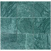 Green marble tile arrangement of Empress Green Marble 12X12 Polished for elegant decor