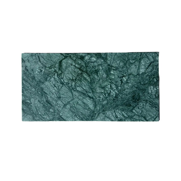 Rectangular green marble slab Empress Green Marble 12X24 Polished for elegant decor