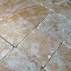 Square stone floor tiles in Giallo Reale Marble 6X6 Tumbled Tile, $11.99/Sq.Ft