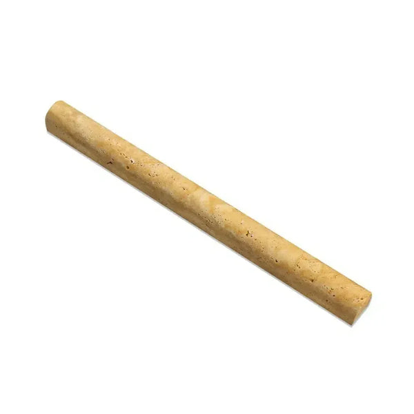 Cylindrical cork rod featured in Gold Yellow Travertine 1X12 Dome Liner Honed product