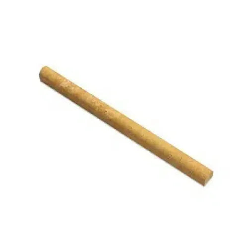 Cylindrical cork rod featured with Gold Yellow Travertine Bullnose Liner Honed