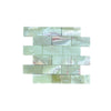 Green Onyx Brick Mosaic Tile in Green Onyx Marble 2X4 Polished Tile Product Display