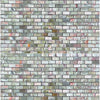 Rectangular mosaic tile pattern of Green Onyx Marble mini-brick polished design