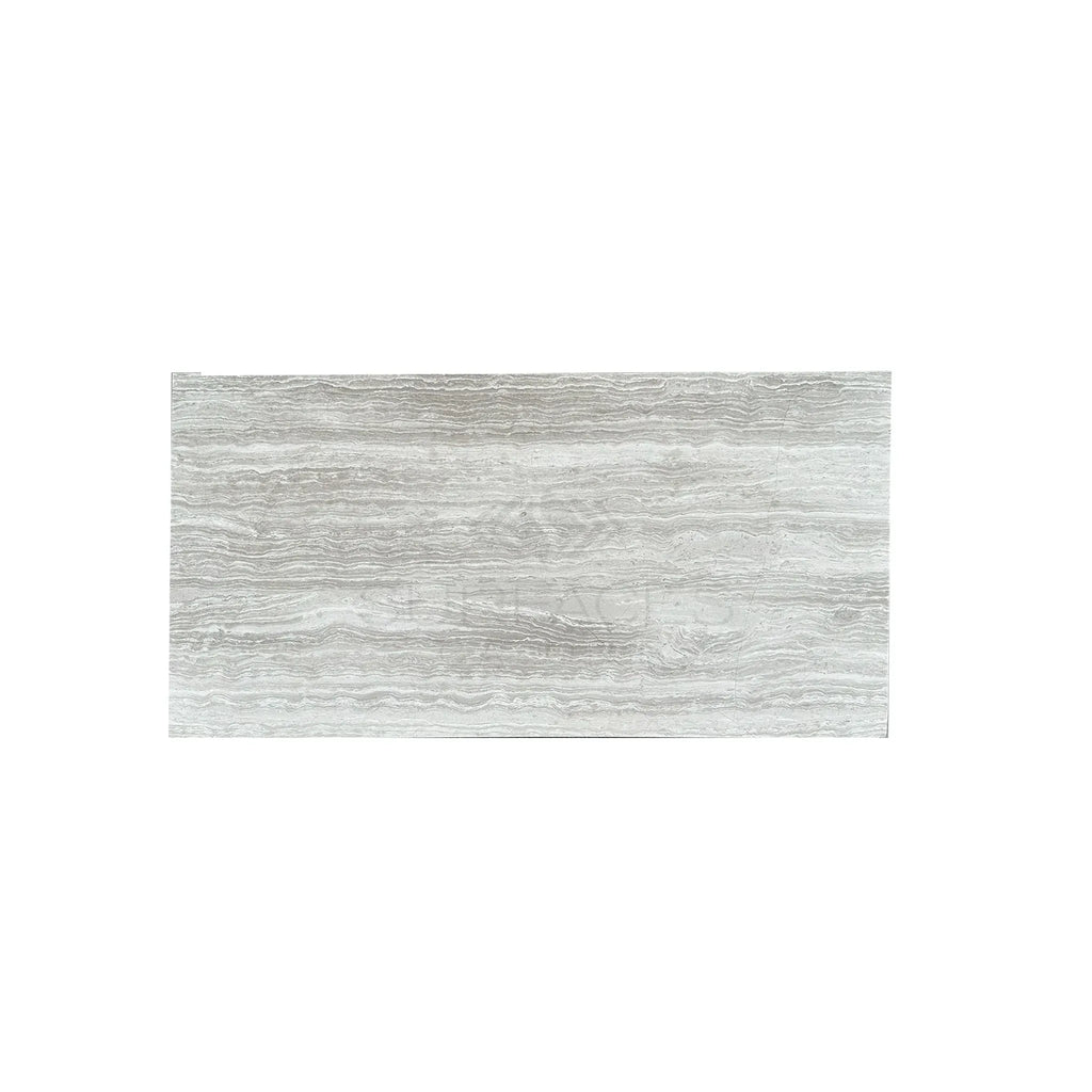 Rectangular gray and white marble tile from Haisa Light 12X24 Limestone Honed product