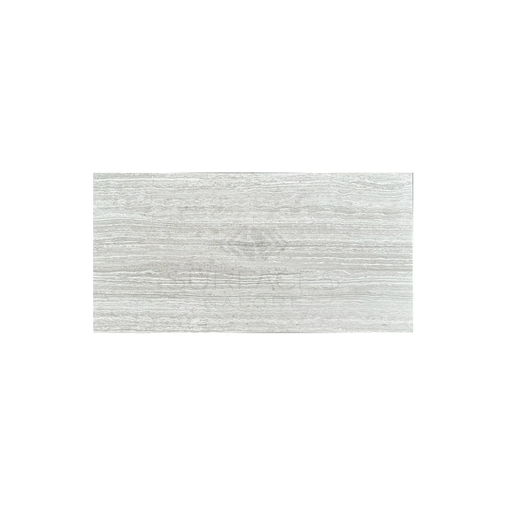 Haisa Light White Wood 3X6 Limestone Honed rectangular light gray wood-look tile