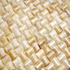 Woven marble tile pattern in Honey Onyx Giallo Crystal 3-D Small-Bread Mosaic