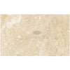 Ivory Light Travertine 12X24 Cross-Cut Filled and Honed Beige Tile Display