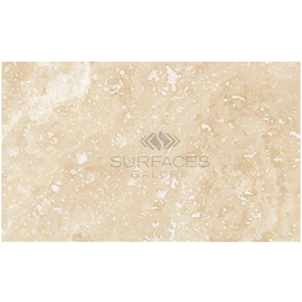 Beige Travertine tile in Ivory Light Travertine 12X24 Cross-Cut Filled and Polished