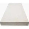 Rectangular white insulation board displayed with Ivory Travertine 12X24 Pool Coping