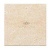 Ivory Light Travertine 16X16 Cross-Cut Tumbled Square Tile for Flooring and Decor