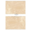 Two beige Ivory Travertine 16X24 tiles, cross-cut, unfilled, brushed and chiseled