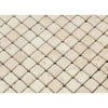 Tumbled Ivory Light Travertine 1X1 Mosaic Tiles for elegant interior design