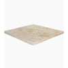 Square beige tile in Ivory Light Travertine 24X24 3 cm Paver Tumbled design