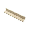 Ivory Light Travertine 2X3X12 Corner-Ogee Trim Liner for elegant stair-tread design