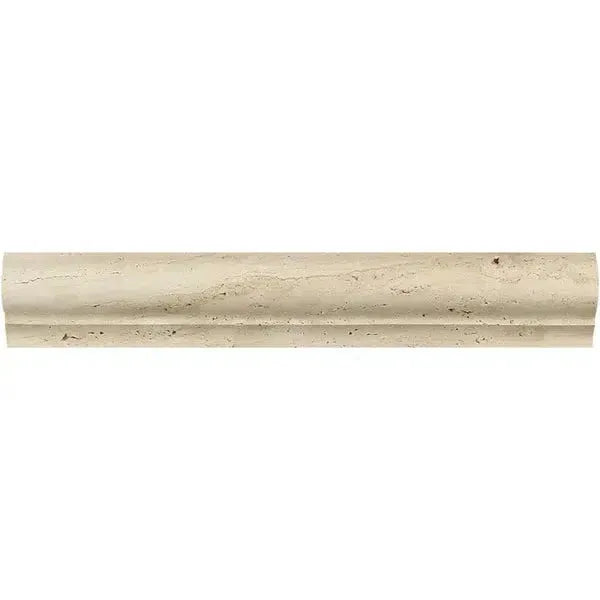 Beige Travertine Border Tile for Ivory Light Travertine Stair-Tread Trim Liner