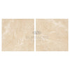 Two Beige Travertine Tiles from Ivory Light Travertine 4X4 Cross-Cut Filled and Honed