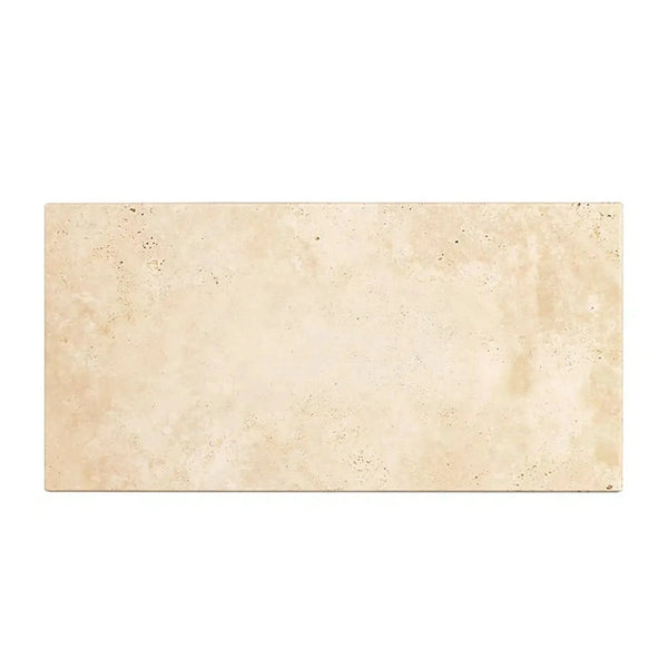 Rectangular Ivory Light Travertine 6X12 Cross-Cut Tumbled tile showcasing natural elegance