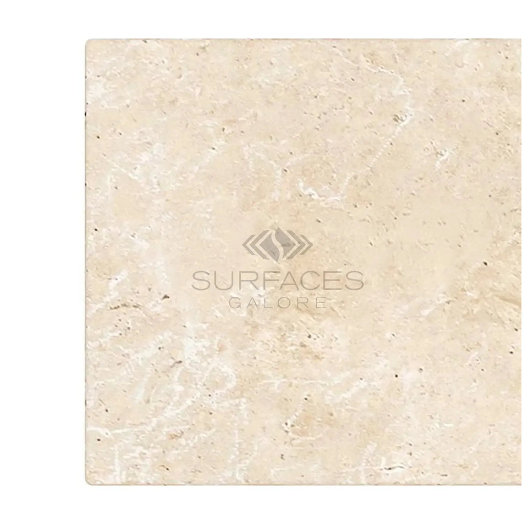 Beige Travertine Tile - Ivory Light Travertine 8X16 Cross-Cut Tumbled Surface Design