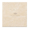 Ivory Light Travertine 8X8 Cross-Cut Tumbled Square Tile for elegant interiors