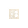 Beige outlet and switch cover for Ivory Travertine Toggle Duplex Wall Plate