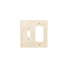 Beige double switch plate from Ivory (Light) Travertine Toggle-Rocker Wall Plate