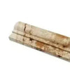 Beige marble decorative molding for La Travonya Travertine chair rail trim liner