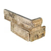 Weathered silver architectural fragment from La Travonya Travertine Ledger-Panel Mosaic