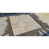 Rectangular stone floor tiles from Malibu Travertine French Pattern Set Unfilled Brushed