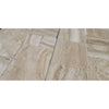 Malibu Travertine 4 pcs Versailles Pattern Set Tumbled showcasing elegant tile flooring