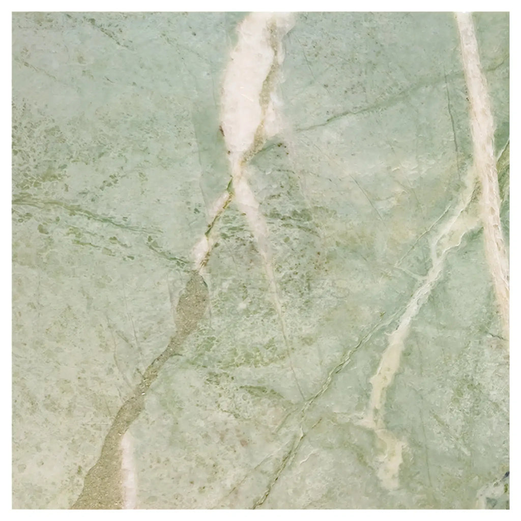 Ming Green 12X12 Marble Polished or Honed showcasing a vibrant green marble slab