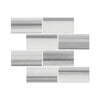 Mink Equator Zebra Marble 6X12 Polished showcasing elegant subway tile pattern