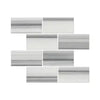 Rectangular Mink/Equator Zebra Marble 6X24 Polished Tiles for elegant interiors