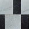 Black and white marble tiles from Modena in Bardiglio Imperiale and Nero Marquina set