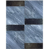 Marble tile pattern of Modena in Bardiglio Nuvolato and Nero Marquina set