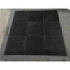 Nine black marble tiles from Nero Marquina Black 1 inch hexagon mosaic collection