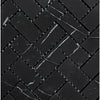 Black marble herringbone tile in Nero Marquina 1X2 polished or honed mosaic design